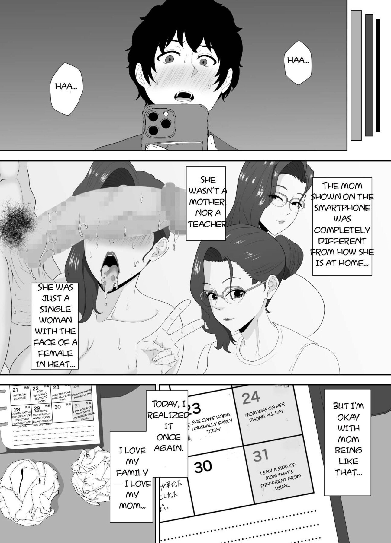 Hentai Manga Comic-Fallen mother after school-Read-87